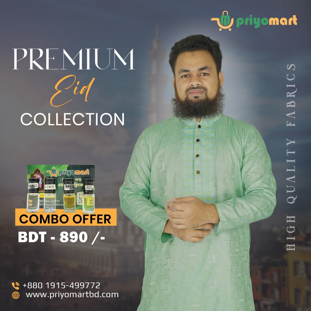 Premium Eid Panjabi & Attar Combo Offer