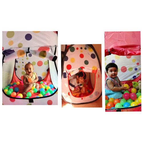 Tent Play Portable House with 50 Pcs Ball (84*84*92cm)