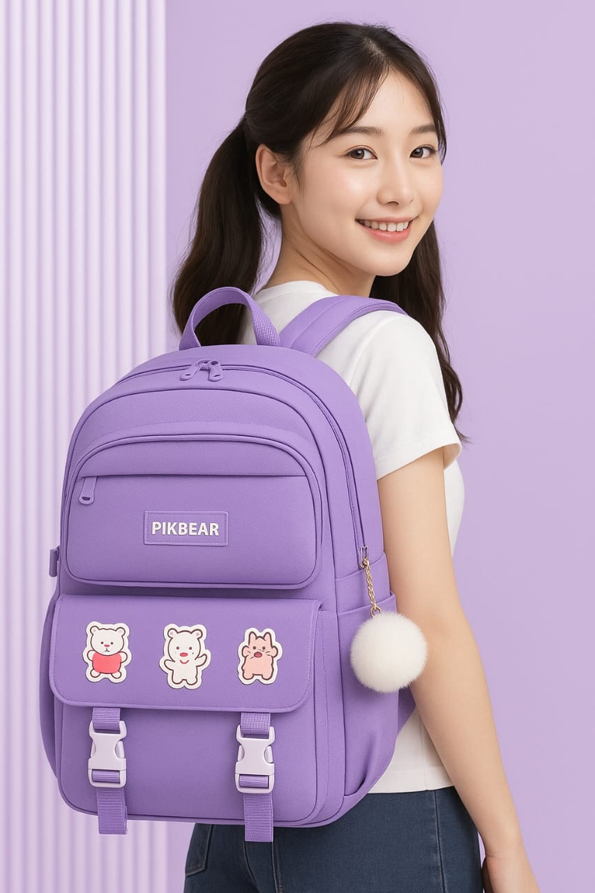 🎒 100% Waterproof Premium School Bag code.146